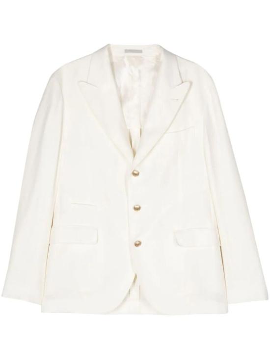  브루넬로 쿠치넬리 수트 자켓 MW4827BFDF C601 OFF WHITE - BRUNELLO CUCINELLI