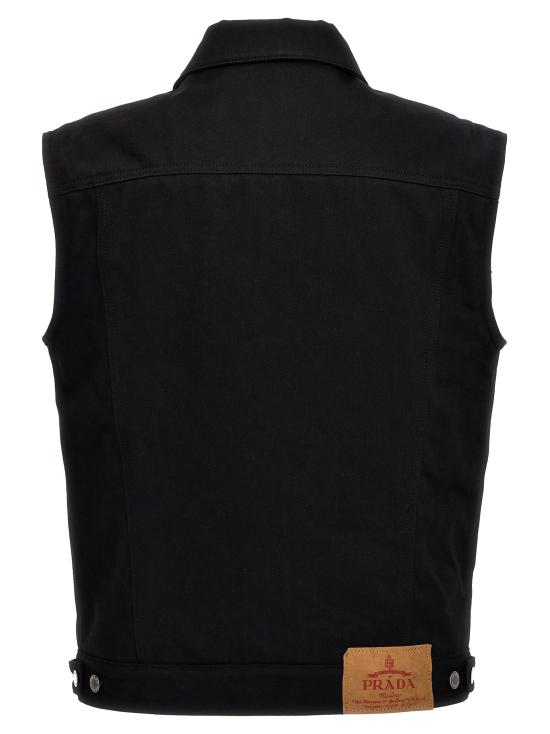  프라다 베스트 GEB235SOOO1ZFBF0557 Black - PRADA