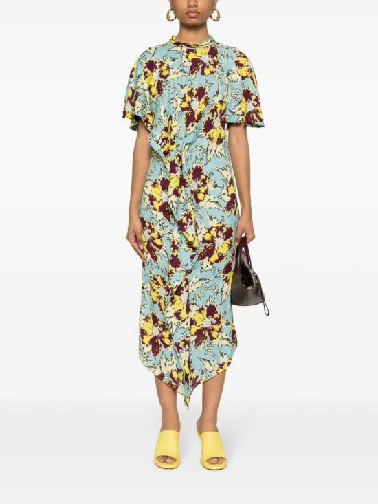  콜빌 롱 원피스 CVS24557 LIGHT BLUE BURGUNDY YELLOW LIGBBY - COLVILLE