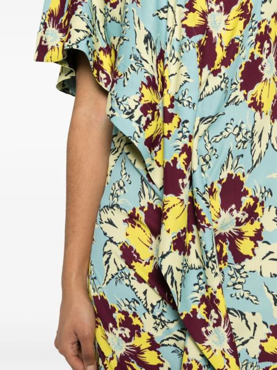  콜빌 롱 원피스 CVS24557 LIGHT BLUE BURGUNDY YELLOW LIGBBY - COLVILLE