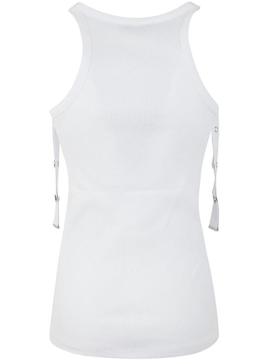  디 아티코 민소매 티셔츠 241WCT229 J038 001 WHITE - THE ATTICO