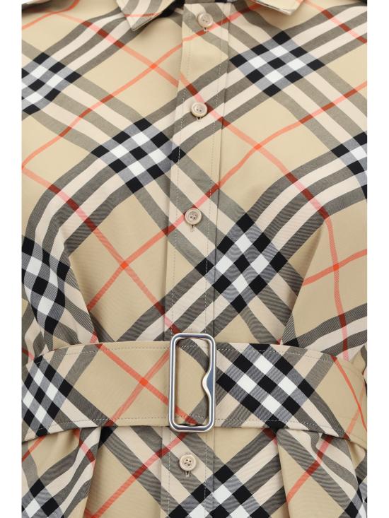 25SS 버버리 미디 원피스 8086610 B9368 BROWN - BURBERRY