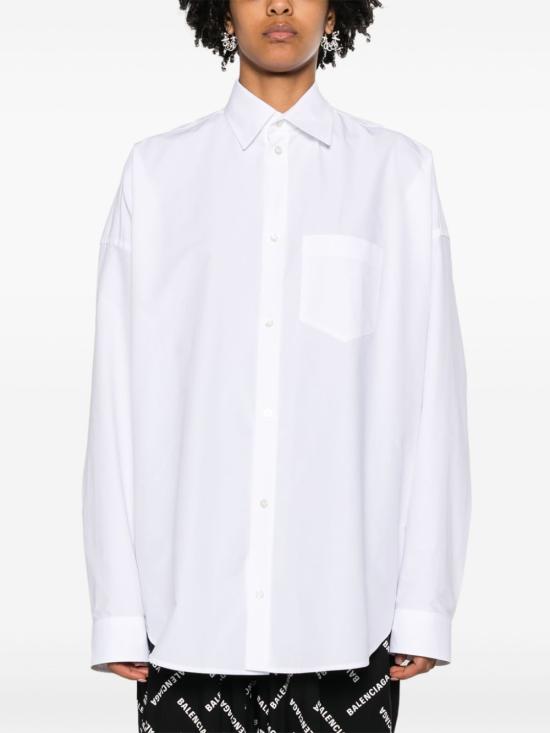 24FW 발렌시아가 셔츠 773519 TNM609000 White - BALENCIAGA