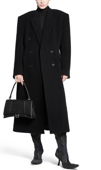 24FW 발렌시아가 코트 772972 TOU021000 Black - BALENCIAGA