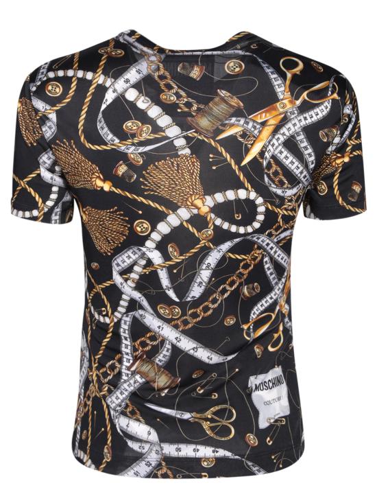  모스키노 반팔 티셔츠 J0706 5557 1555 Black - MOSCHINO