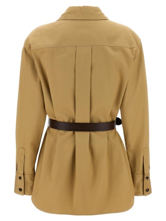  생로랑 블라우스 792794Y9I302965 Beige - SAINT LAURENT