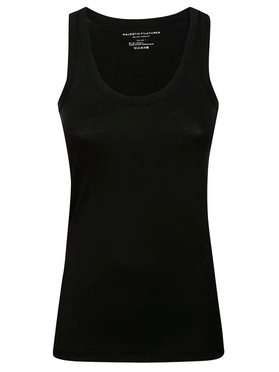  마제스틱필라쳐 민소매 티셔츠 M296 FDE132 002 NOIR