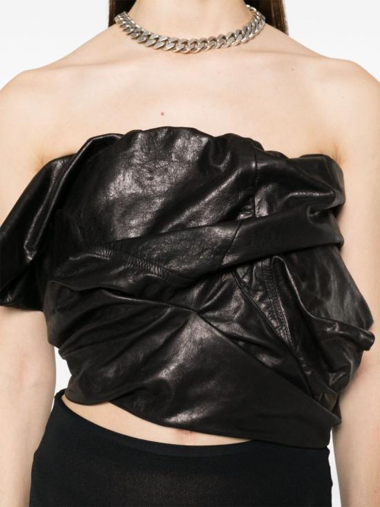 24SS 릭 오웬스 민소매 티셔츠 RO01D2164LSU09 Black - RICK OWENS