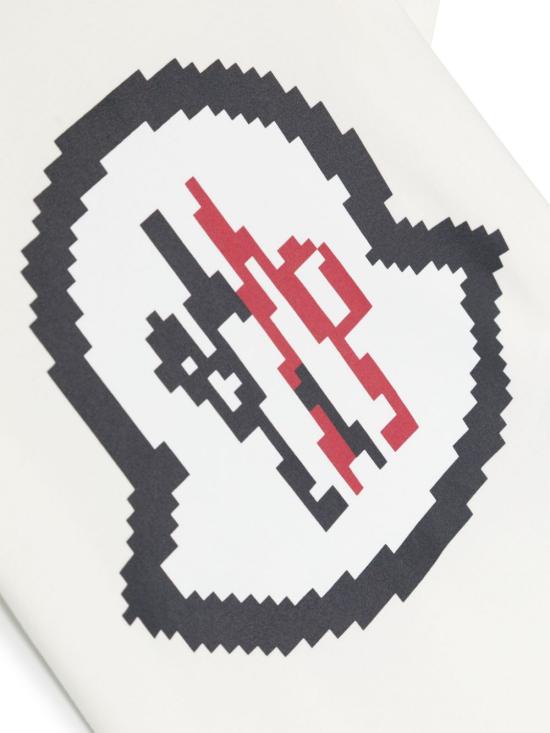  몽클레어 / 키즈 화이트 로고 모티프 티셔츠 J19518C00003 8790N034 BPG - MONCLER