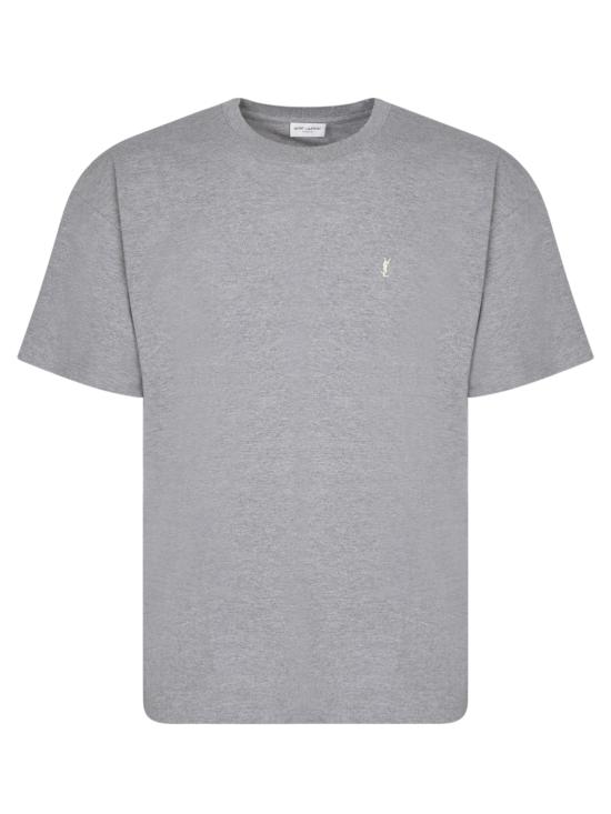 26FW 생로랑 카산드라 피케 티셔츠 781566 Y37HC 1482 Grey