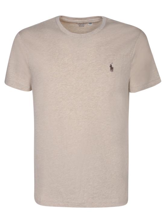 26SS 폴로 랄프로렌 포니로고 자수 반팔 티셔츠 710671438 203 Beige