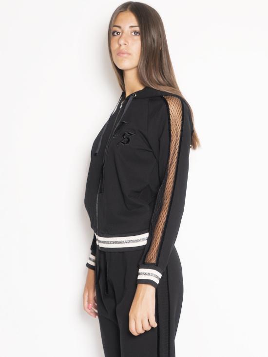  트윈셋  케이프 펠파 콘 피조 네로 - TWINSET