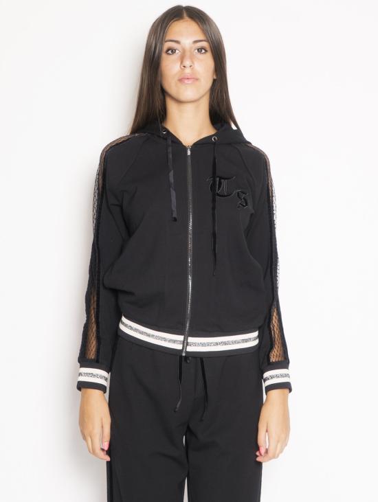  트윈셋  케이프 펠파 콘 피조 네로 - TWINSET