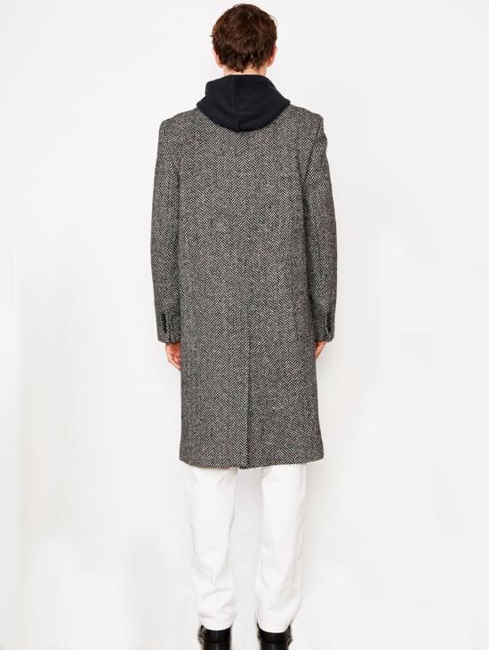  오피신 제네랄 코트 W22MCTS657black white - OFFICINE GENERALE