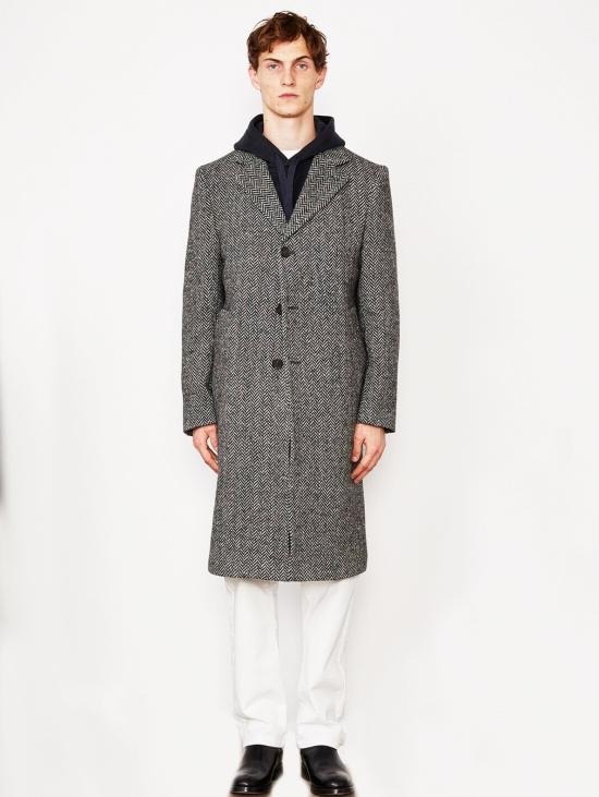  오피신 제네랄 코트 W22MCTS657black white - OFFICINE GENERALE