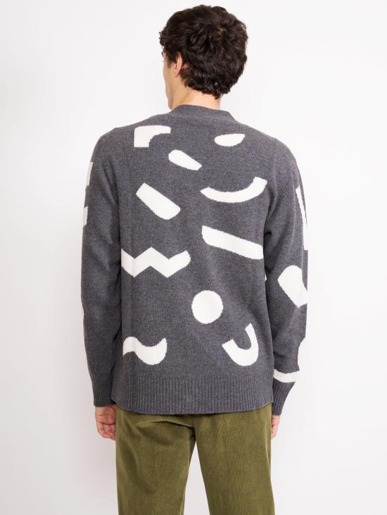  오피신 제네랄 가디건 W22MKNT300PREgrey ecru - OFFICINE GENERALE