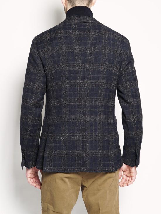  마뉴엘리츠 수트 자켓 지아카 체크인 미스토 라나 블루 - MANUEL RITZ