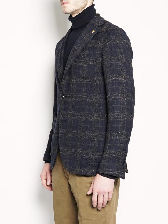  마뉴엘리츠 수트 자켓 지아카 체크인 미스토 라나 블루 - MANUEL RITZ