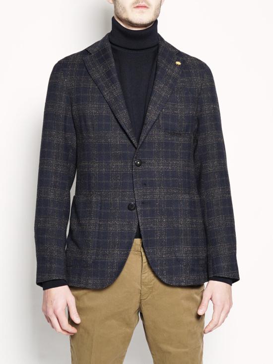  마뉴엘리츠 수트 자켓 지아카 체크인 미스토 라나 블루