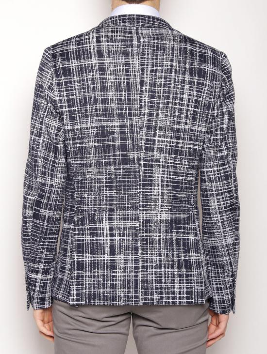  마뉴엘리츠 수트 자켓 저지 피네스트라토를 입은 Giacca 2232G2719M 173161 Blu/Bianco - MANUEL RITZ