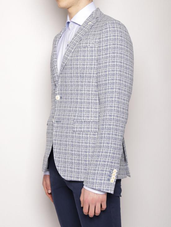  마뉴엘리츠 수트 자켓 스투오이아 마이크로 체크 지아카 2232G2069 173142 Bianco/Celeste - MANUEL RITZ