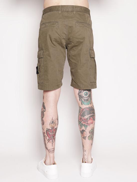  스톤 아일랜드 숏팬츠 TELA DI COTONE Militare의 LS2WA TC_OLD 버뮤다 - STONE ISLAND