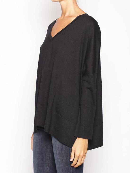  캉그라 스웨터 마글리아 콘 스콜로 아 비 네로 - KANGRA