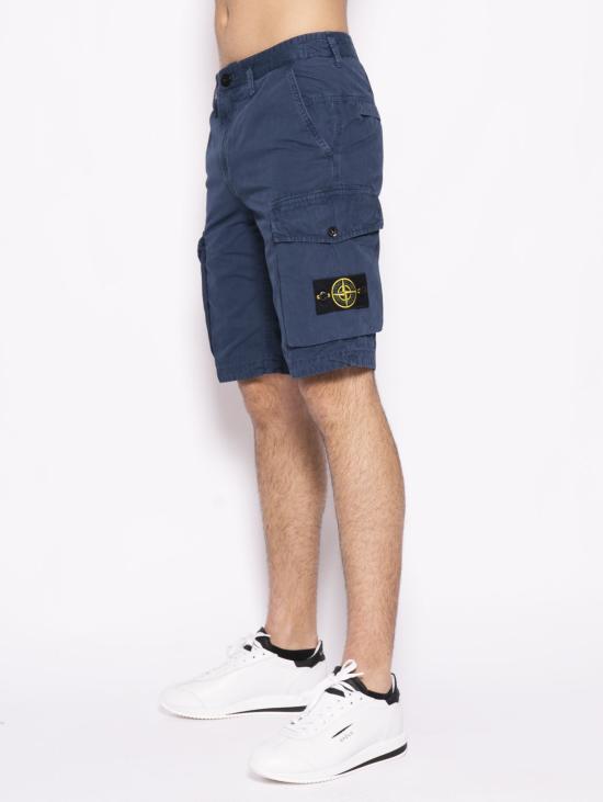  스톤 아일랜드 숏팬츠 L07WA TINTO 'OLD - 버뮤다 카고 블루 - STONE ISLAND