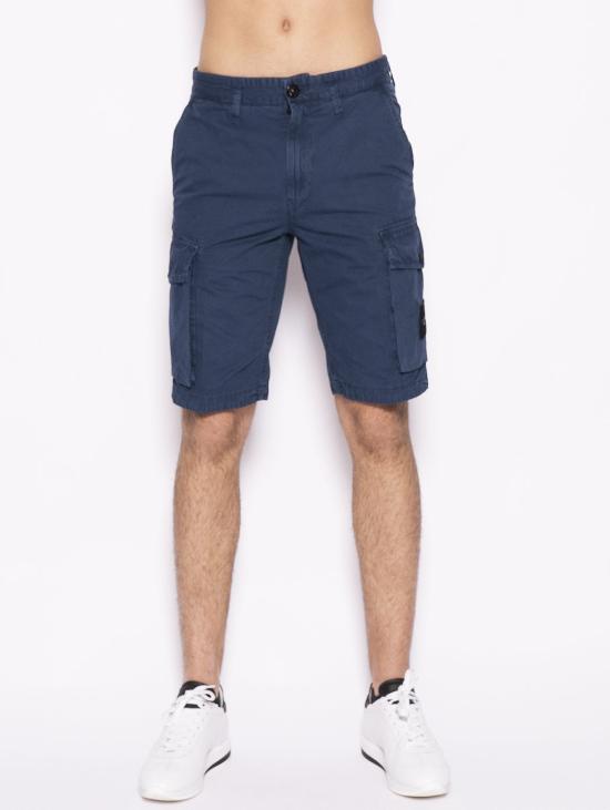  스톤 아일랜드 숏팬츠 L07WA TINTO 'OLD - 버뮤다 카고 블루