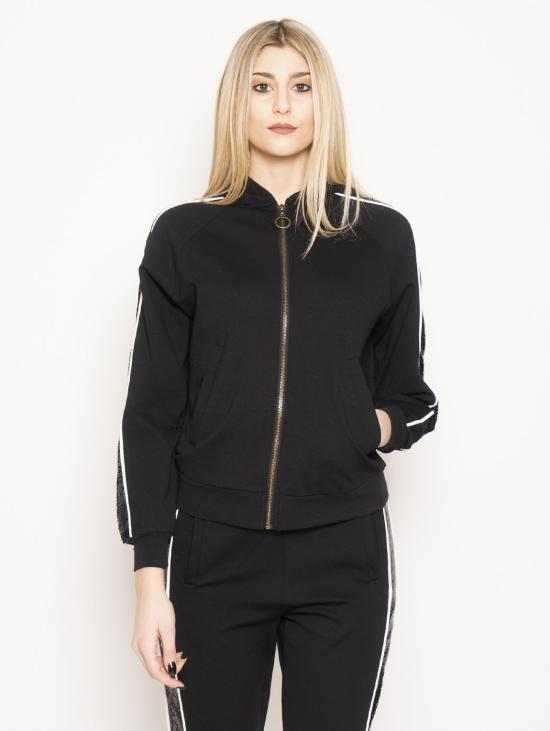  트윈셋 자켓 봄버 콘 파예트 네로