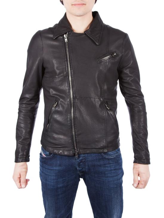  조르지오 브라토 가죽 자켓 WLG by GIORGIO BRATO - 재킷 유사 Chiodo NERO