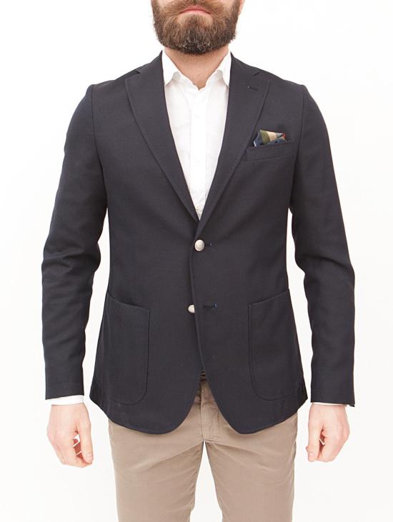  마뉴엘리츠 수트 자켓 Manuel Ritz - 블레이저 슬림핏 테크노 비스코사 네이비