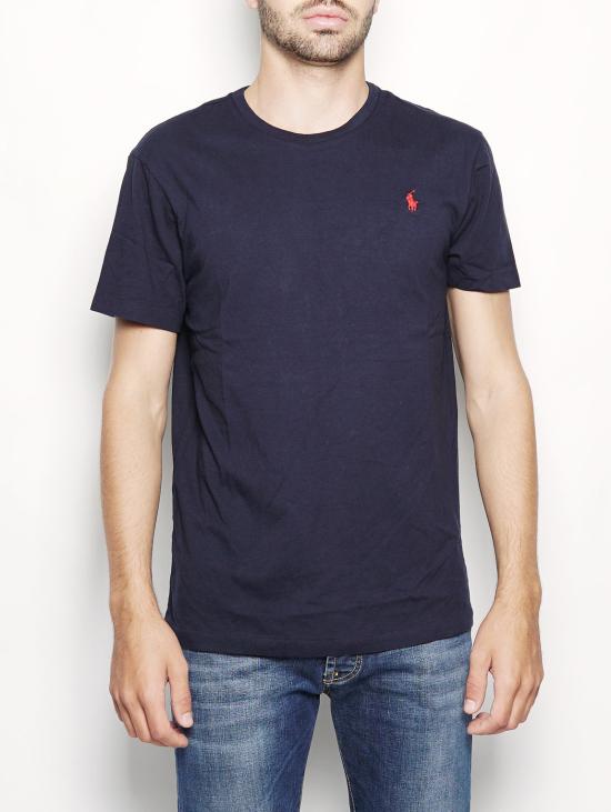 25FW 랄프 로렌 반팔 티셔츠 Maglietta basic a girocollo Custom-Fit Blu