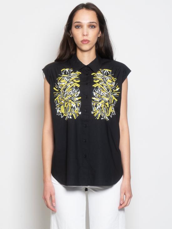  에센셜앤트워프 블라우스 DIRTBAG