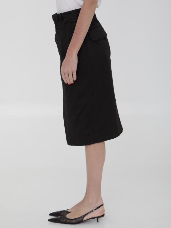  생로랑 미디 스커트 786191 BLACK - SAINT LAURENT