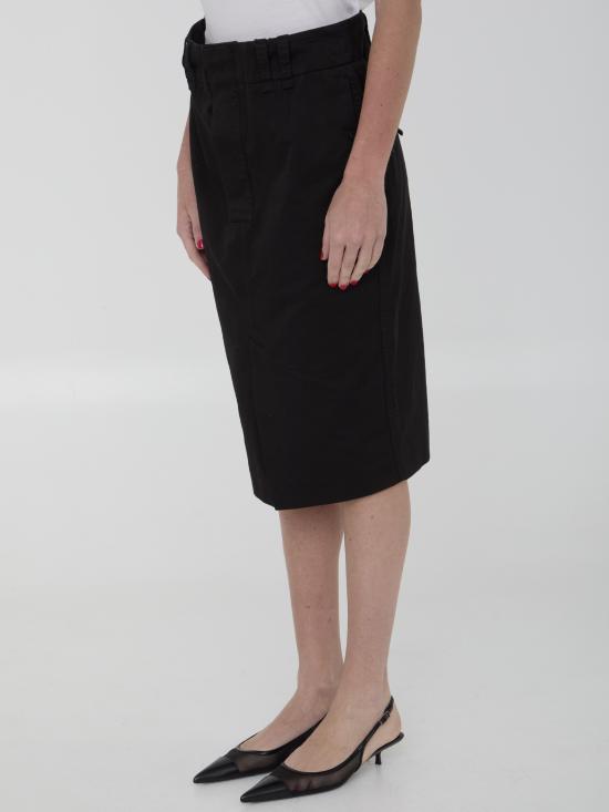  생로랑 미디 스커트 786191 BLACK - SAINT LAURENT