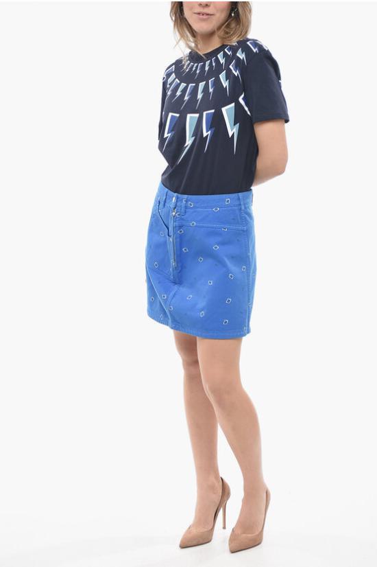  겐조 숏 스커트 2DJ259 9T5 71 Blue - KENZO