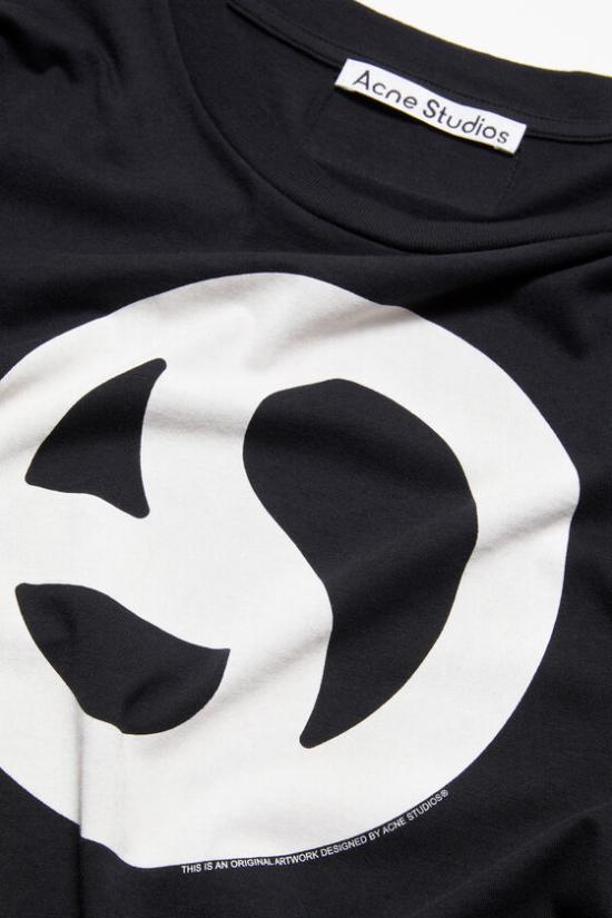  아크네 스튜디오 반팔 티셔츠 CL0265 900 Black - ACNE STUDIOS