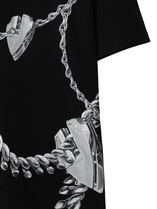  버버리 반팔 티셔츠 8088196 A1879 Black ip pat - BURBERRY