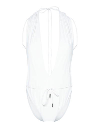  생로랑 백리스 브이 홀터 스윔수트 783574 Y37PG9078 - SAINT LAURENT