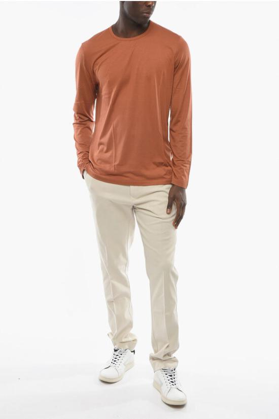  꼬르넬리아니 긴팔 티셔츠 83G555 9125028 049 Orange - CORNELIANI