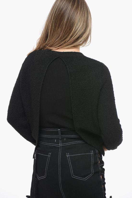  보테가베네타 긴팔 티셔츠 737525 V2SB0 1000 Black - BOTTEGA VENETA