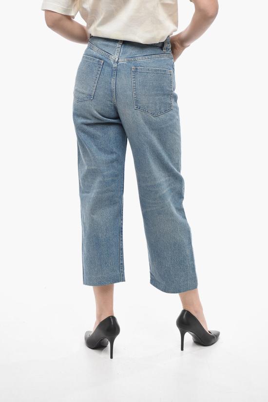  타나카 데님 팬츠 ST2 MIDWASHED CROPPED Blue - TANAKA