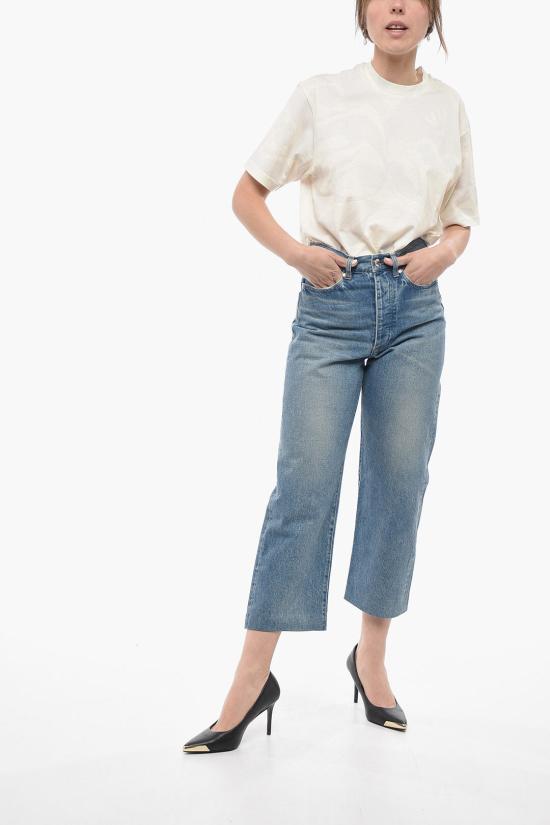  타나카 데님 팬츠 ST2 MIDWASHED CROPPED Blue - TANAKA