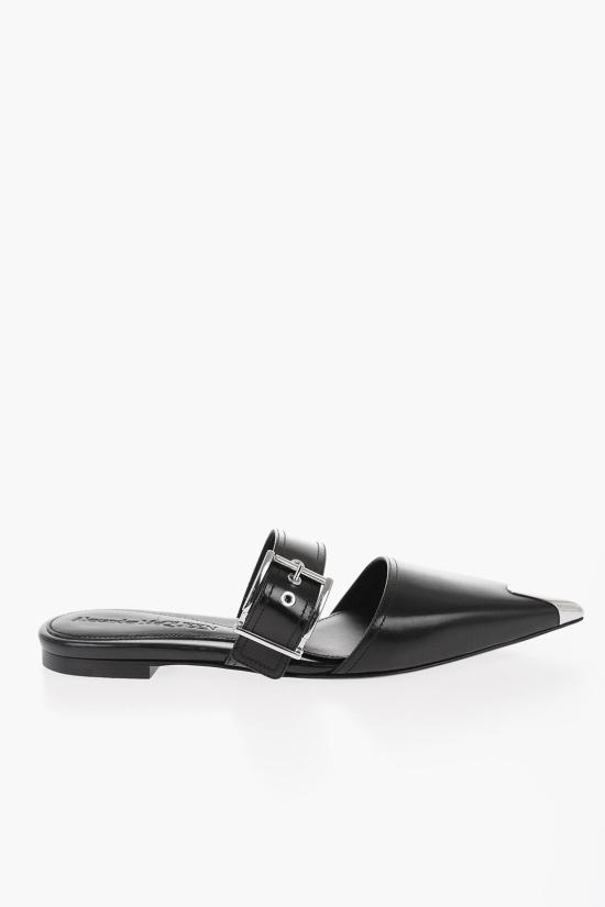  알렉산더 맥퀸 뮬/슬리퍼 733188WHSWD 1081 Black - ALEXANDER MCQUEEN
