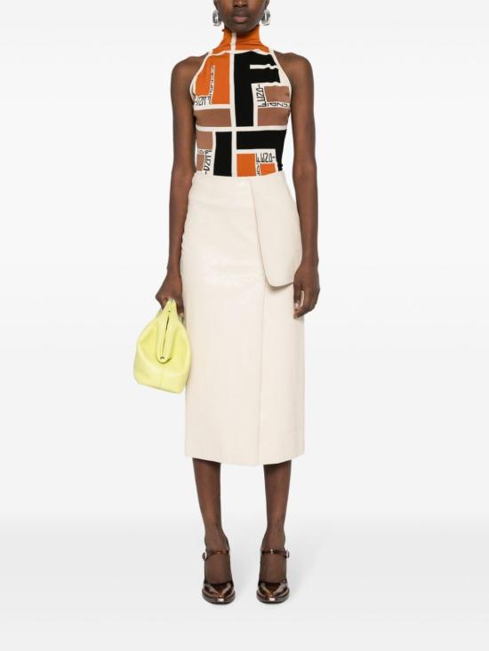 24SS 펜디 민소매 티셔츠 FZXB84ARV2F1NZQ Orange - FENDI