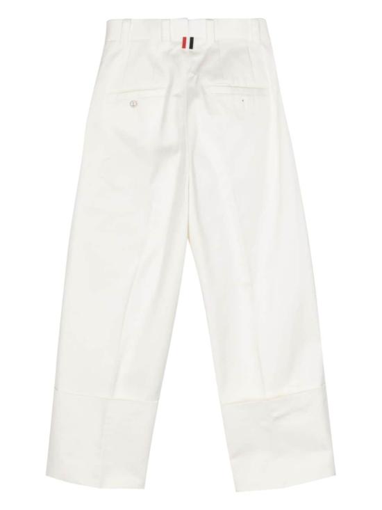  톰브라운 스트레이트 팬츠 FTR014A03788 100 WHITE - THOM BROWNE