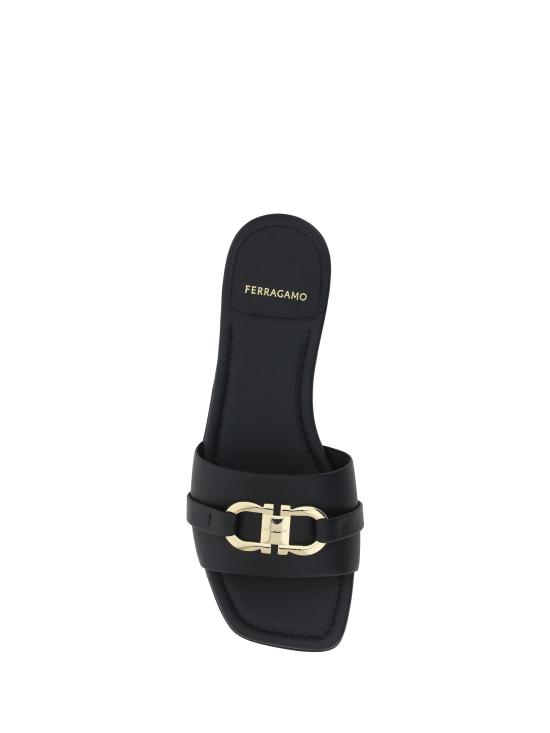 25SS 살바토레 페라가모 뮬/슬리퍼 769636 001 BLACK - SALVATORE FERRAGAMO
