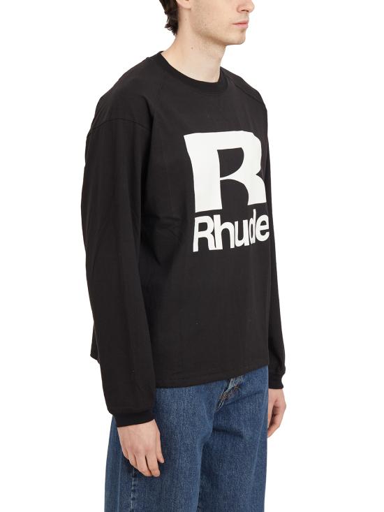  루드 긴팔 티셔츠 HRHSS24TT21012610 Black - RHUDE