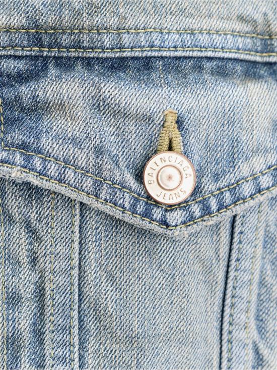 24FW 발렌시아가 데님 자켓 786638TQW55 6379 Blue - BALENCIAGA